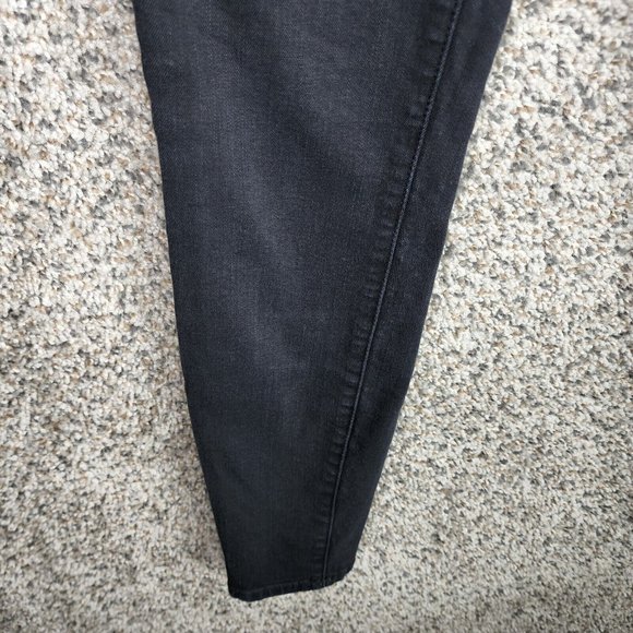 Frame Denim Womens 24 Jeans‎ Ali High Rise Cigarette Black Zip 5 Pocket Casual - Picture 4 of 11